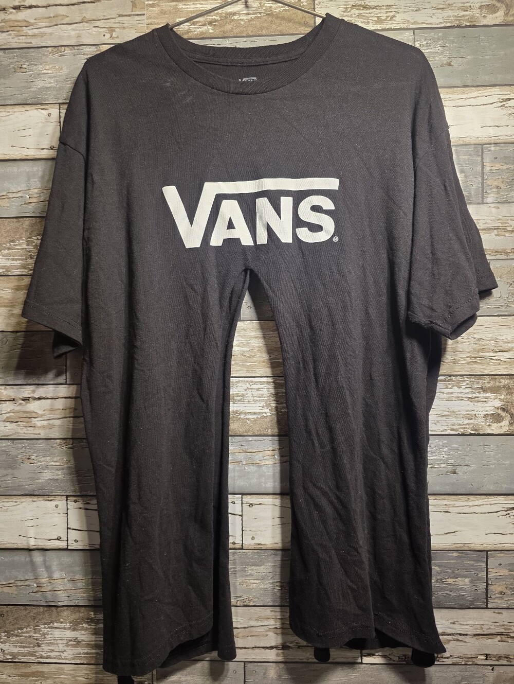 Vans Black T-Shirt with White Logo
